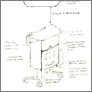 [thumbnail of CareCentre - Manufactured hospital ward product (2011) Design process: Sketch of subsequent design revision of Prototype 1]