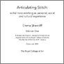 [thumbnail of Emma Shercliff - Articulating Stitch PhD THESIS for repository.pdf]