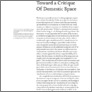 [thumbnail of Maria Giudici 'Familiar Horror: Toward a critique of domestic space' (2016)]