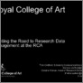 [thumbnail of Painting the road to Research Data Management at the RCA]