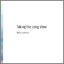 [thumbnail of Taking the long view: Cultivating an ecological worldview through the attentive observation of light]